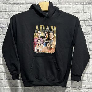 Gildan Adult Adam‎ Sandler Graphic Black Pullover Long Sleeve Hoodie Size Medium